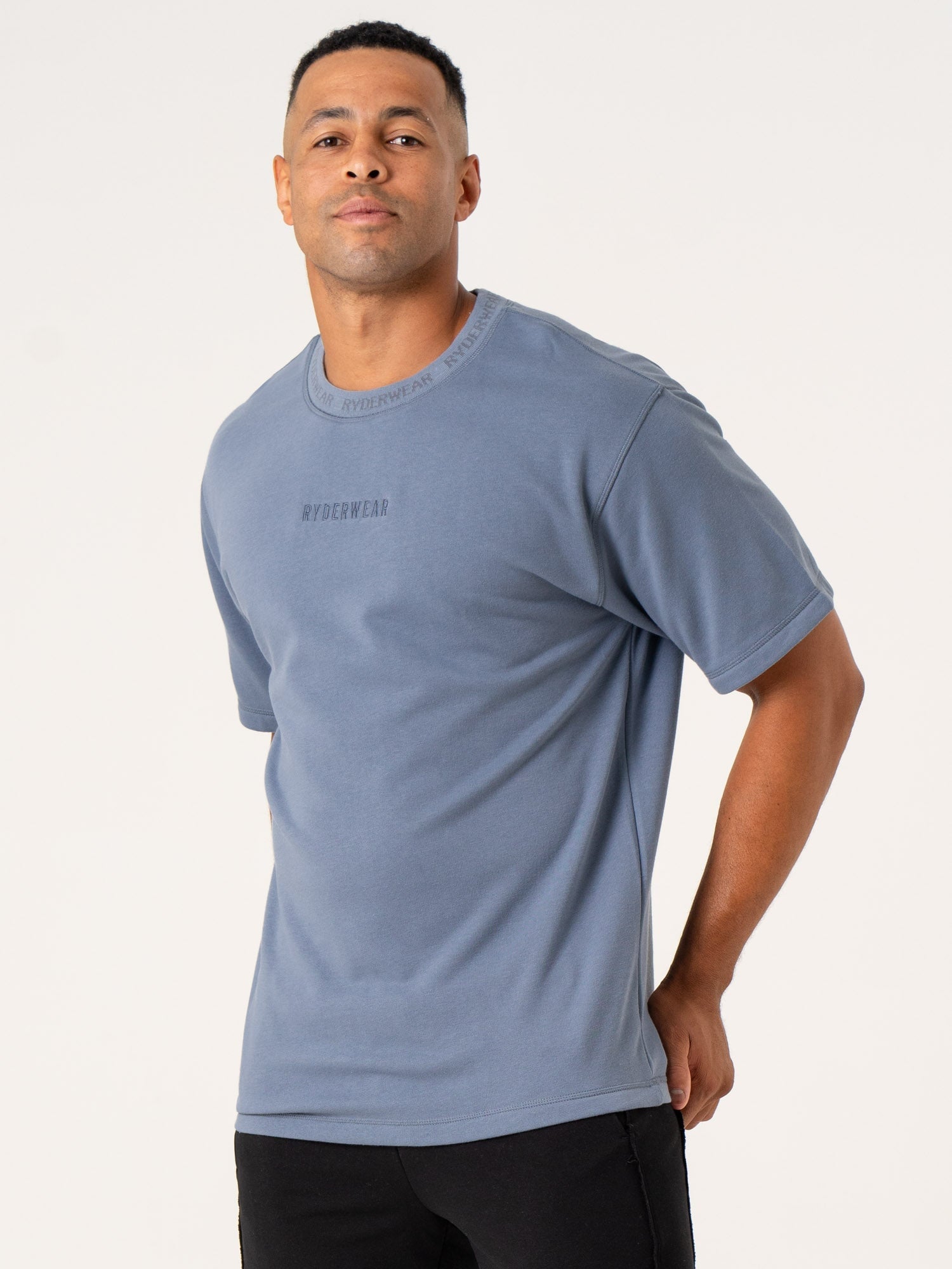 Denim Blue Pursuit Fleece T-Shirt