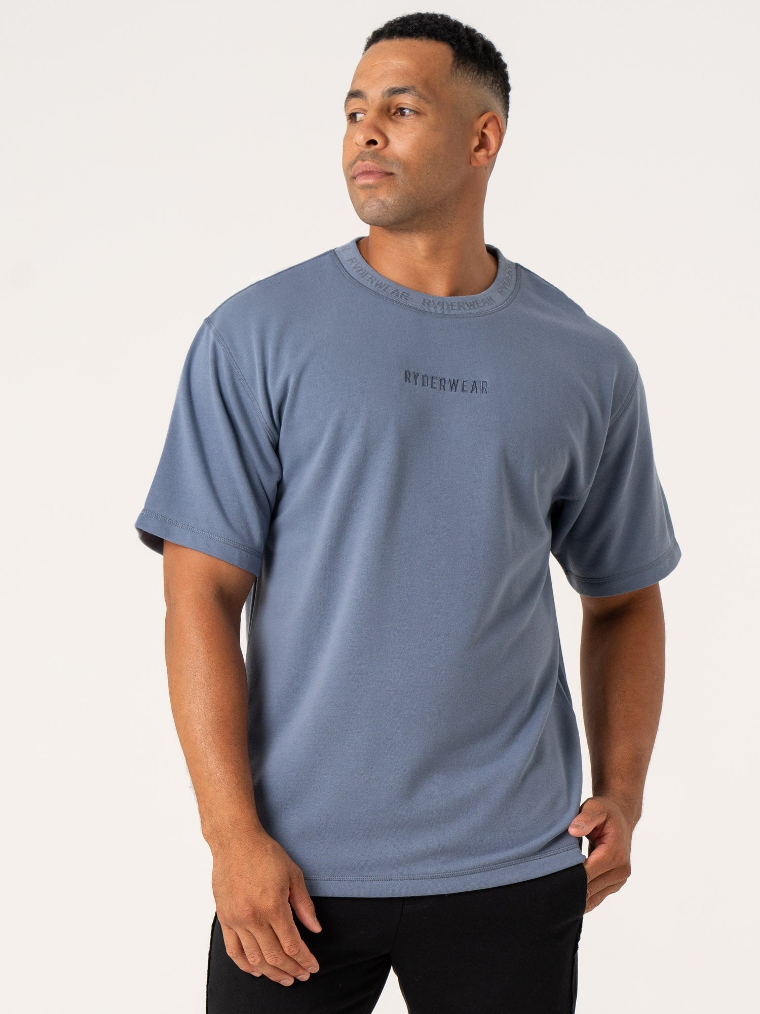 Denim Blue Pursuit Fleece T-Shirt