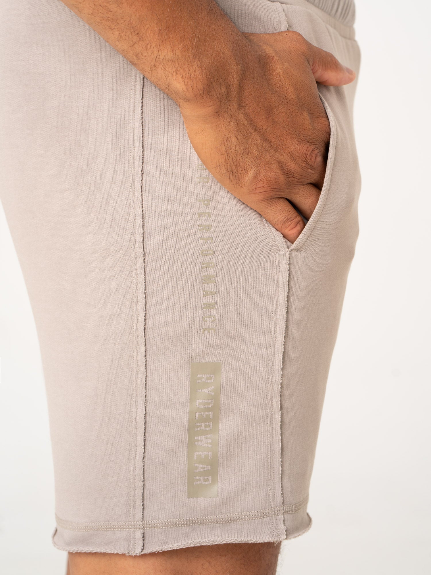 Taupe Pursuit Track Shorts