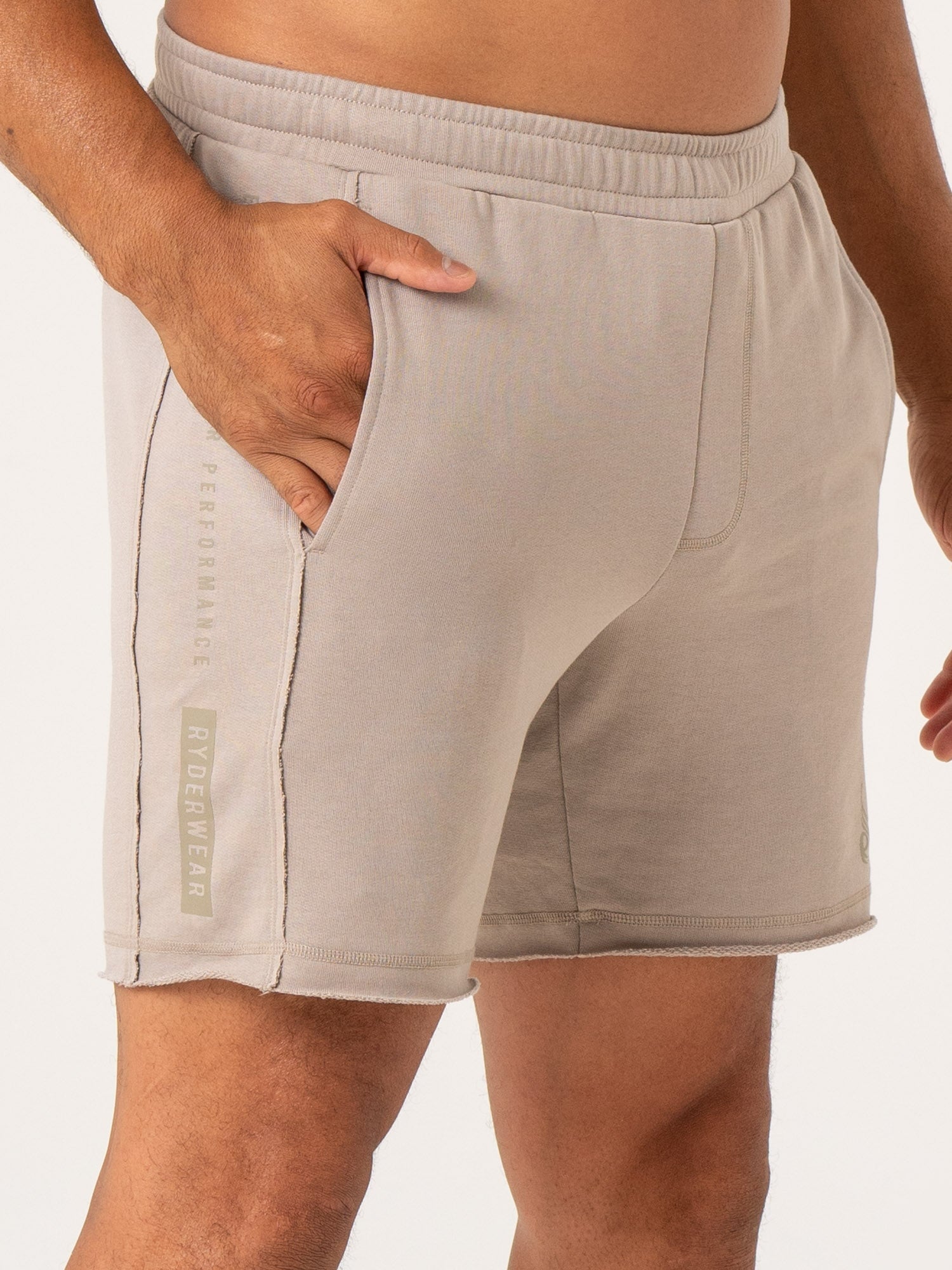 Taupe Pursuit Track Shorts