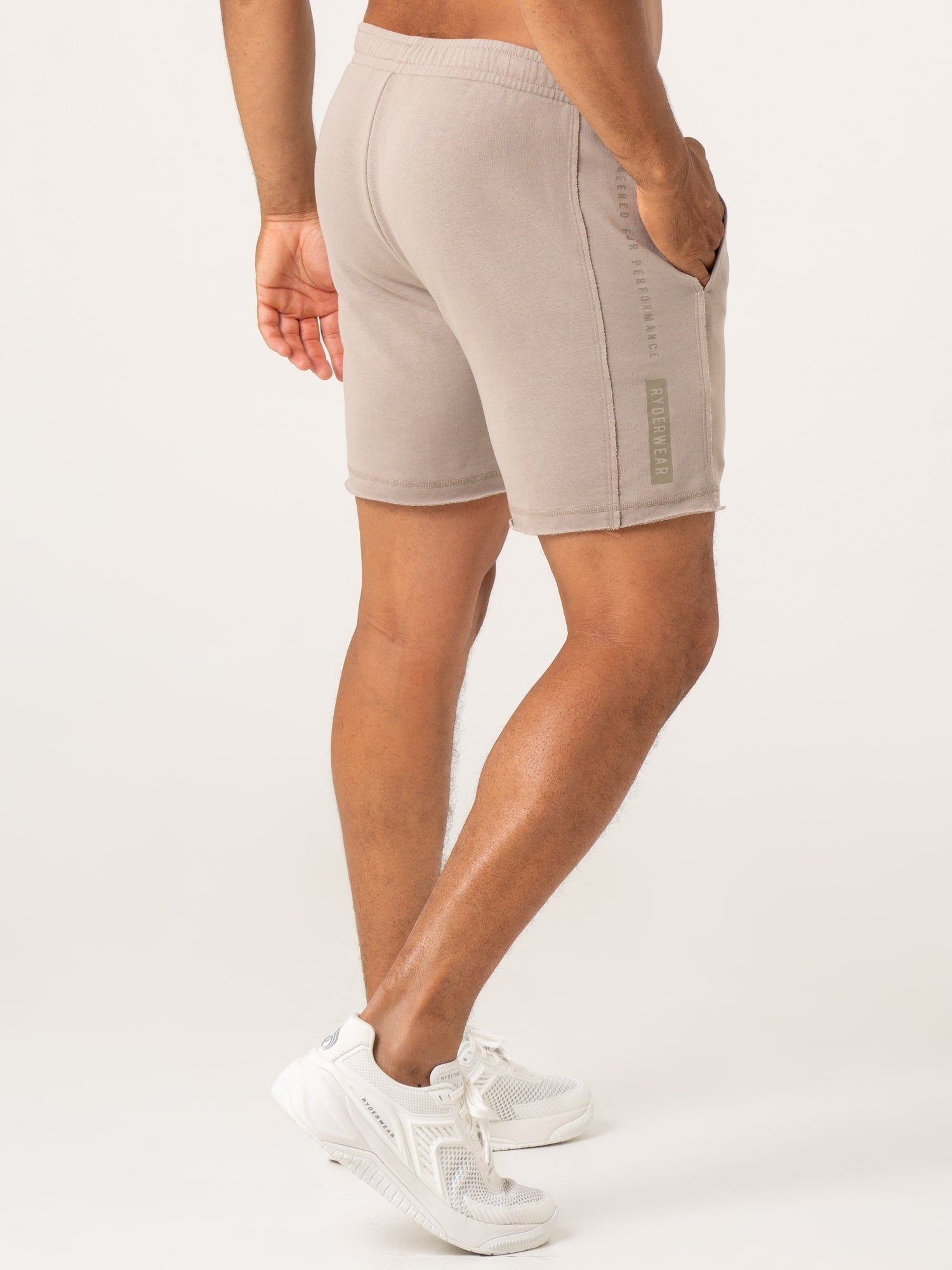 Taupe Pursuit Track Shorts